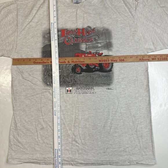 Vintage Farmall M Tractor TShirt XL Case International Harvester Tultex *Flaws - Picture 6 of 12
